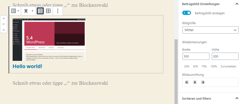 Neueste Beiträge WordPress