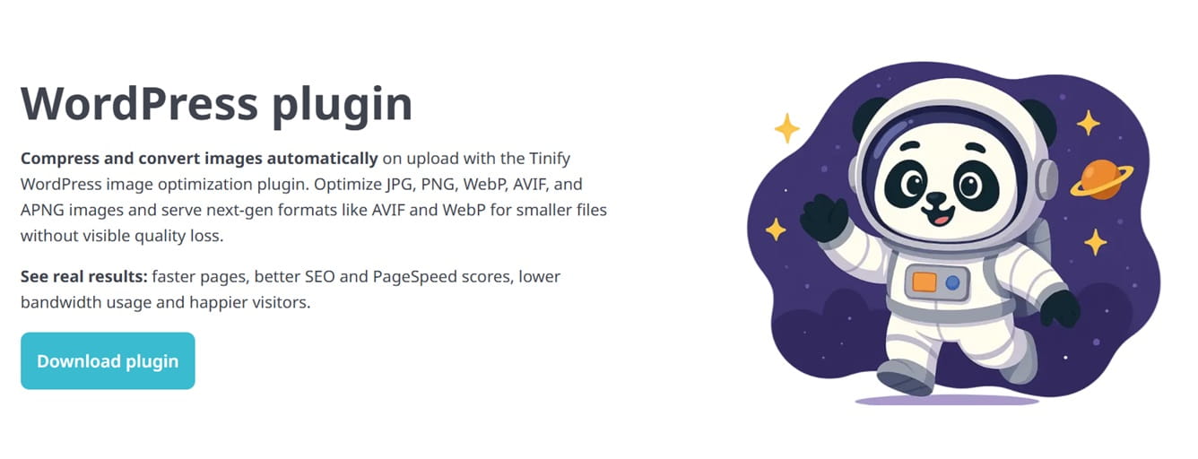 TinyPNG Image Optimizer WordPress Plugin