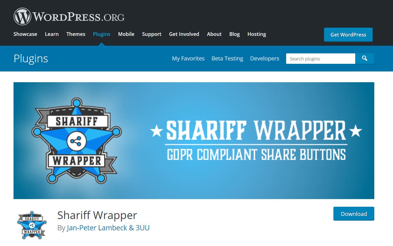 Shariff Wrapper WordPress Plugin