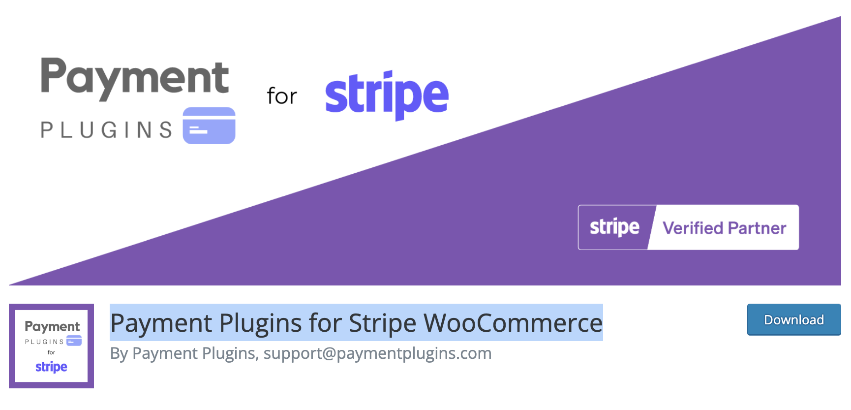 Homepage von Payment Plugin für Stripe für WooCommerce