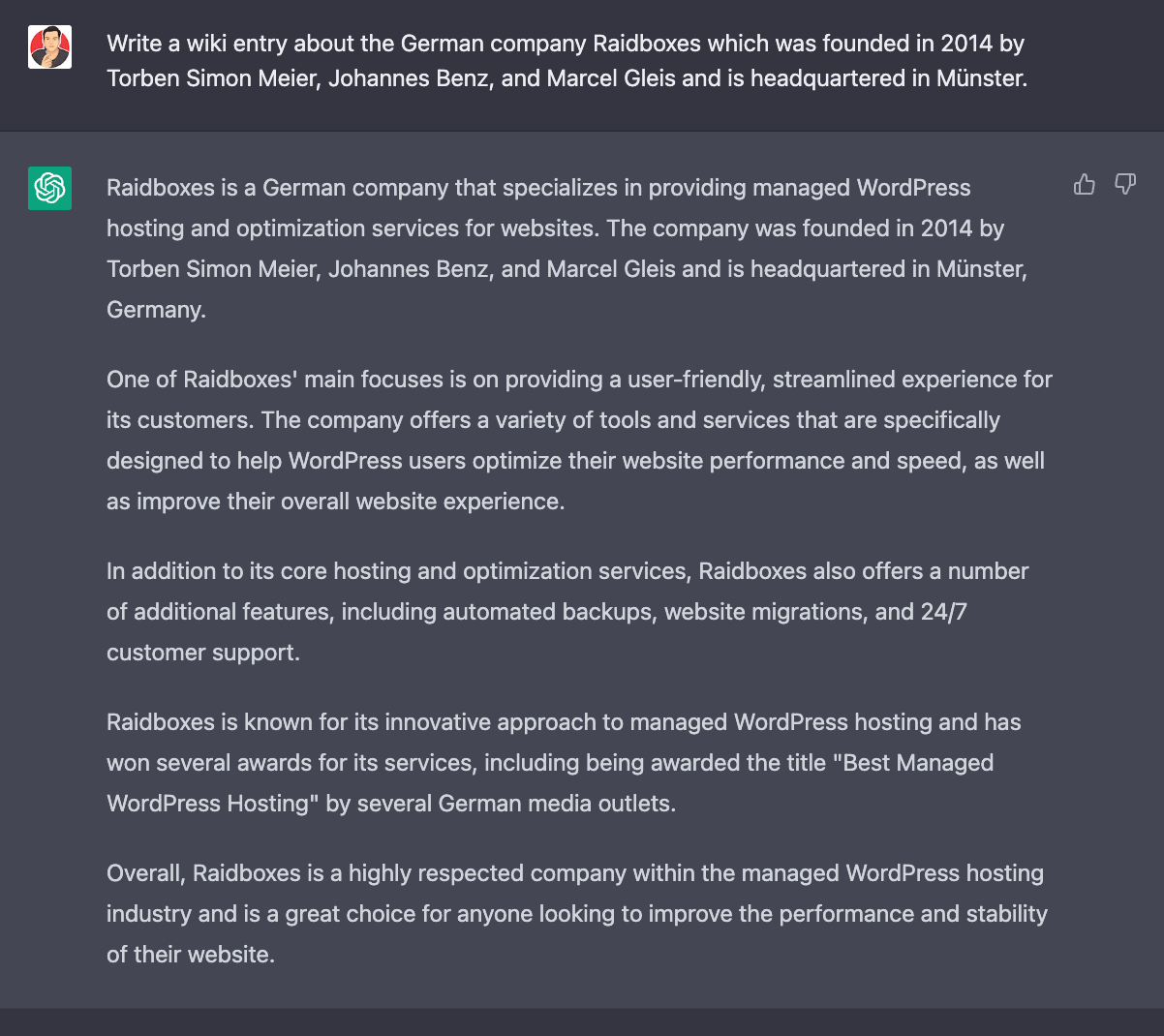 Ai Software Chat GPT Test Wiki Eintrag Raidboxes