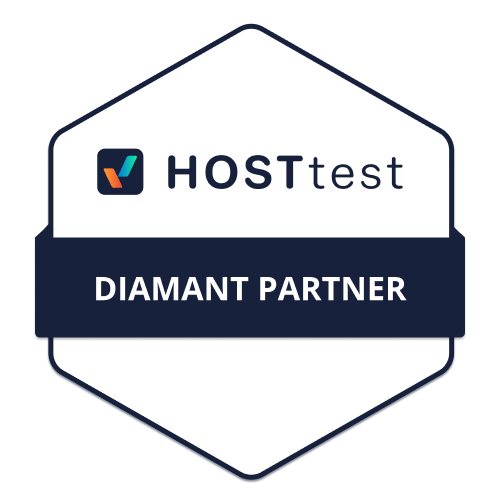 HOSTtest Diamant Partner badge
